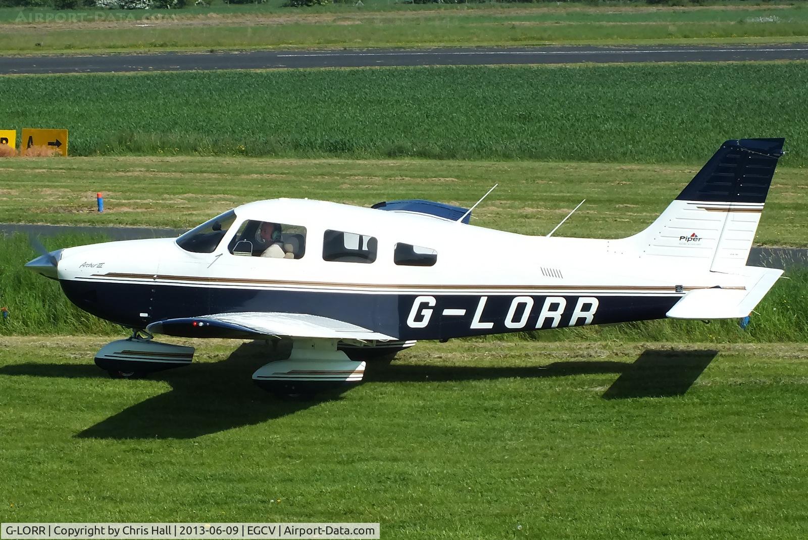 G-LORR, 1996 Piper PA-28-181 Cherokee Archer III C/N 2843037, Shropshire Aero Club