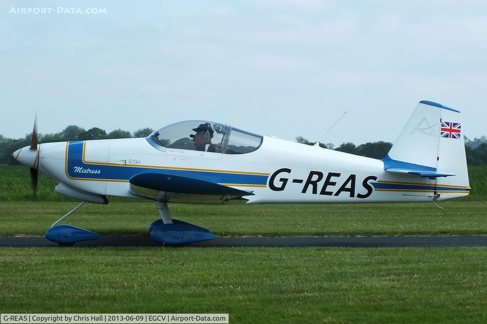 G-REAS, 1995 Vans RV-6A C/N PFA 181-12188, Sleap resident