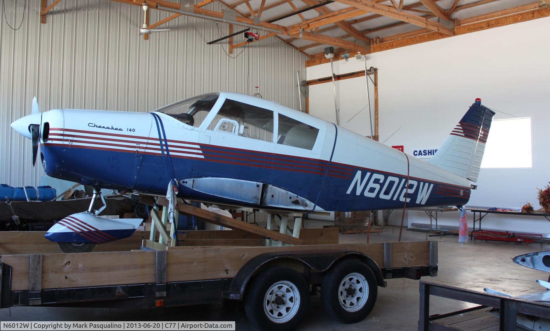 N6012W, 1964 Piper PA-28-140 C/N 28-20012, Piper PA-28-140
