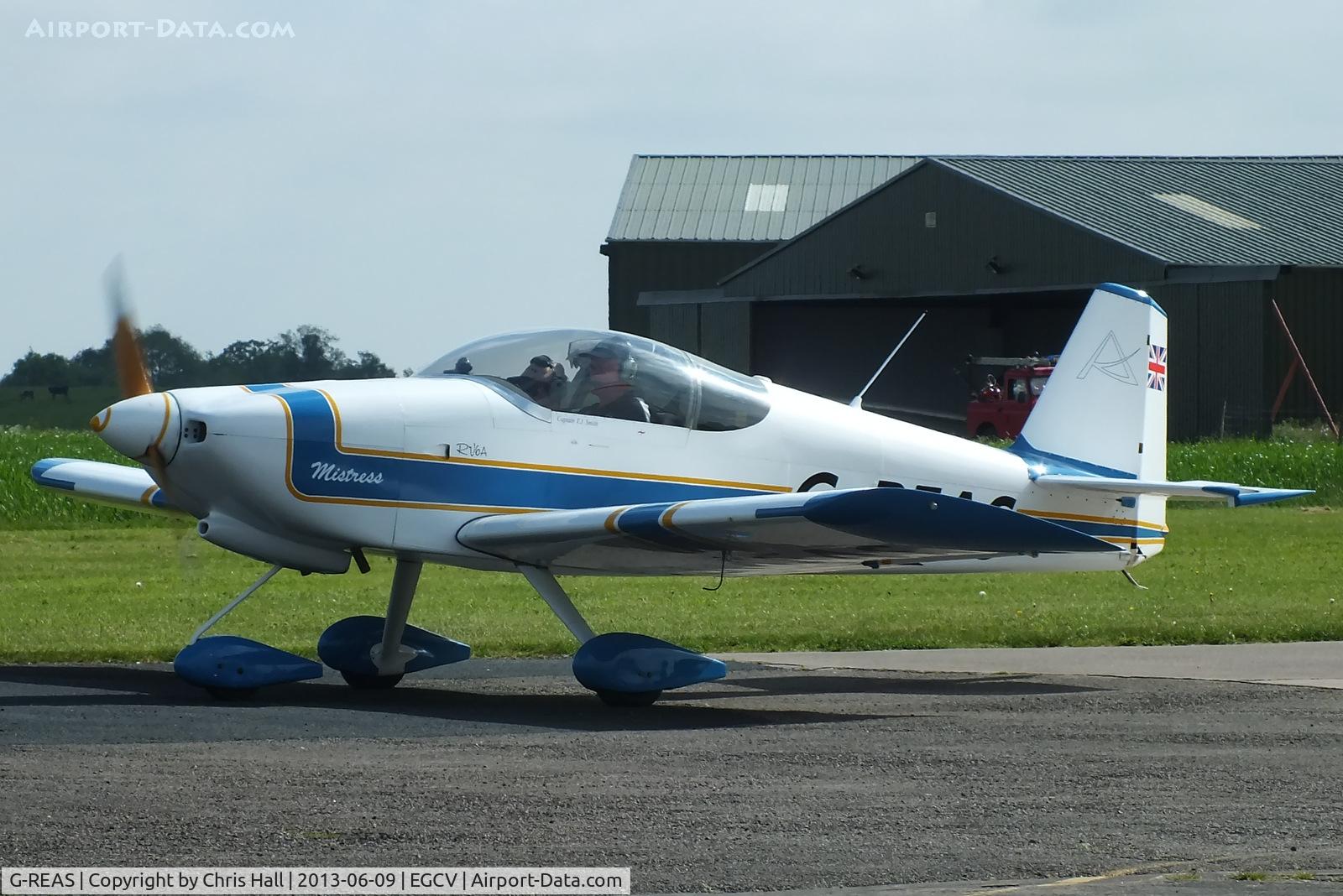 G-REAS, 1995 Vans RV-6A C/N PFA 181-12188, Sleap resident