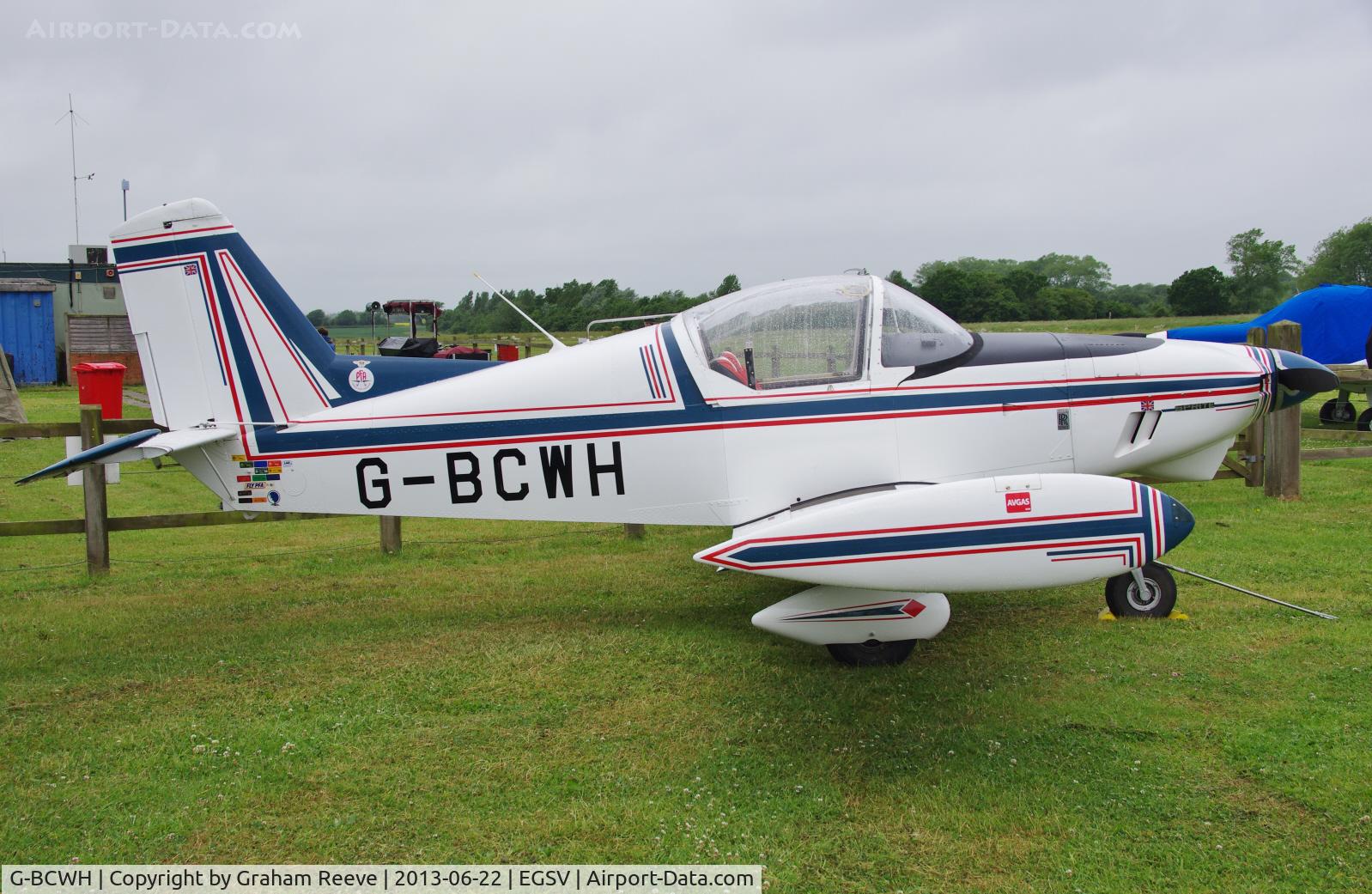 G-BCWH, 1978 Practavia Sprite C/N PFA 1366, Parked at Old Buckenahm.