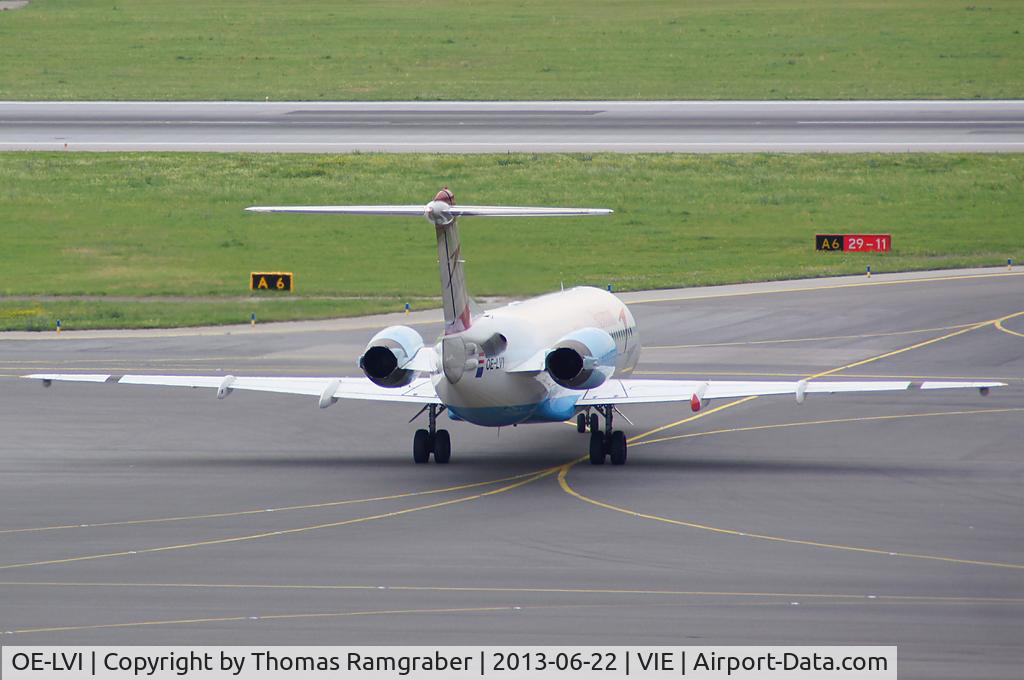 OE-LVI, 1993 Fokker 100 (F-28-0100) C/N 11468, Austrian Airlines Fokker 100