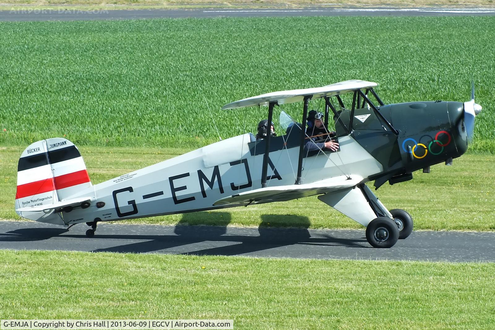 G-EMJA, 1995 CASA 1-131E Srs 2000 Replica Jungmann C/N PFA 242-12340, Sleap visitor