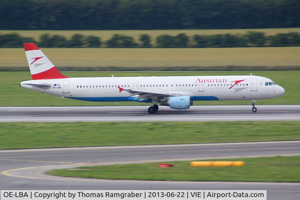OE-LBA, 1995 Airbus A321-111 C/N 552, Austrian Airlines Airbus A321