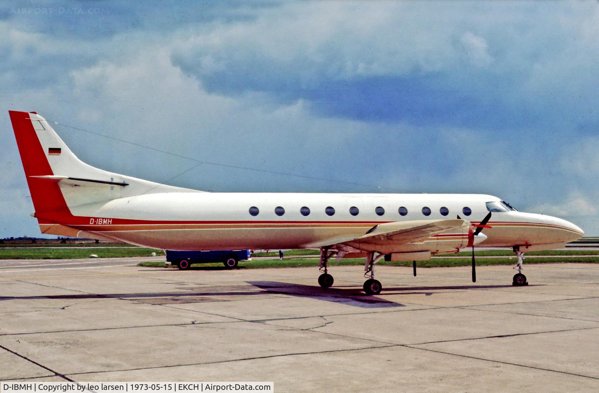 D-IBMH, 1970 Swearingen SA-226AT Merln IV C/N AT-002, Copenhagen Kastrup 15.5.73