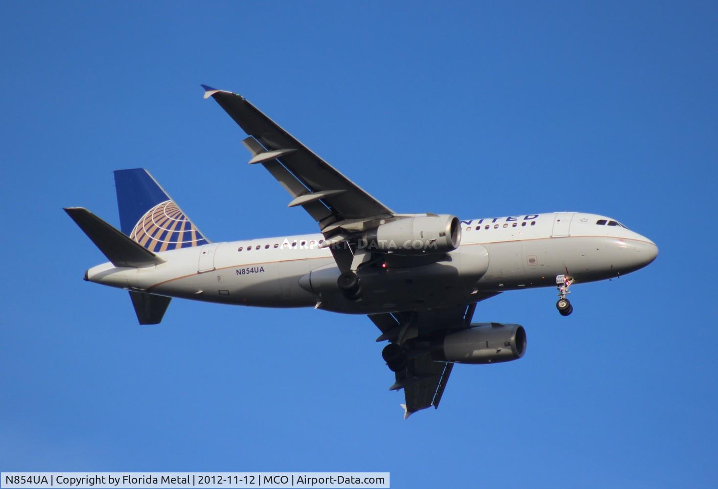 N854UA, 2002 Airbus A319-131 C/N 1731, United A319