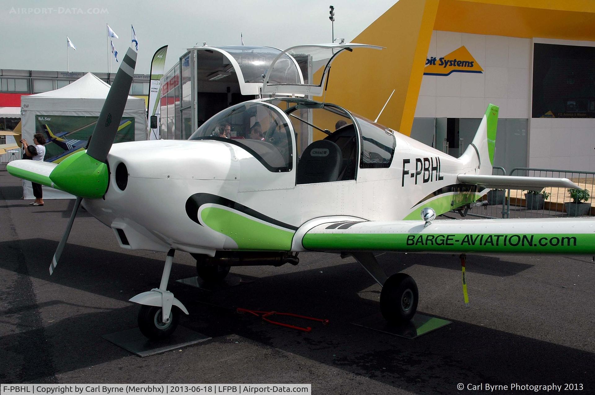 F-PBHL, Zenair CH-640 Zodiac C/N 104, Part of the 2013 Paris Air Show Static Display.