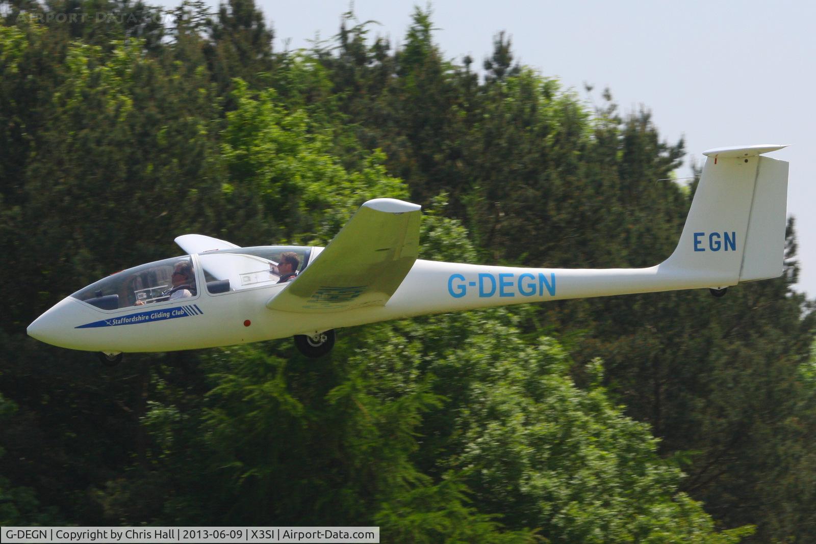 G-DEGN, 1980 Grob G-103 Twin Astir II C/N 3542, Staffordshire Gliding Club, Seighford Airfield