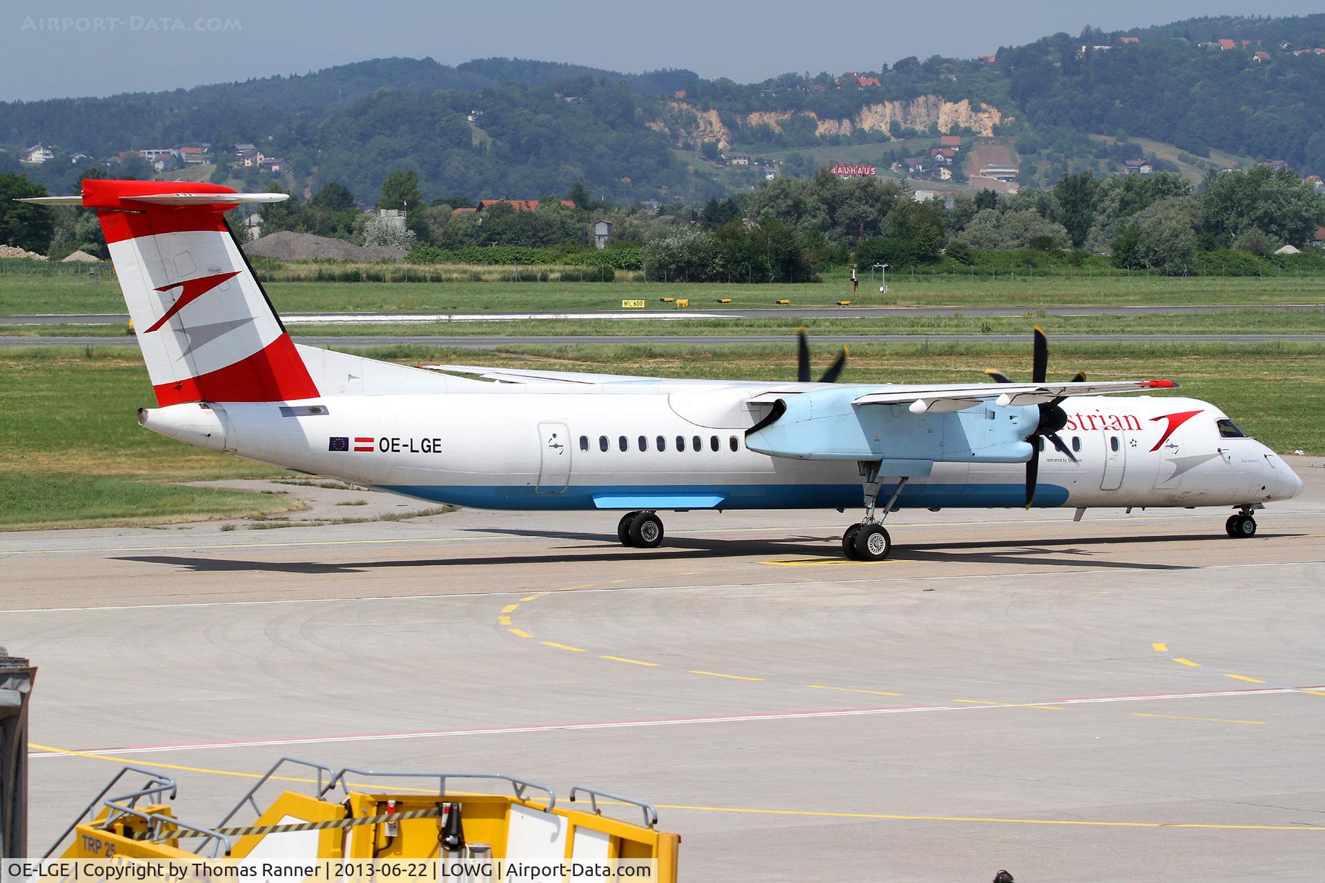 OE-LGE, 2001 De Havilland Canada DHC-8-402Q Dash 8 C/N 4042, Austrian DHC-8