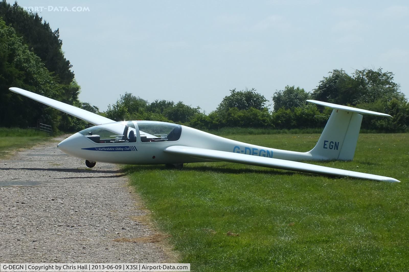G-DEGN, 1980 Grob G-103 Twin Astir II C/N 3542, Staffordshire Gliding Club, Seighford Airfield