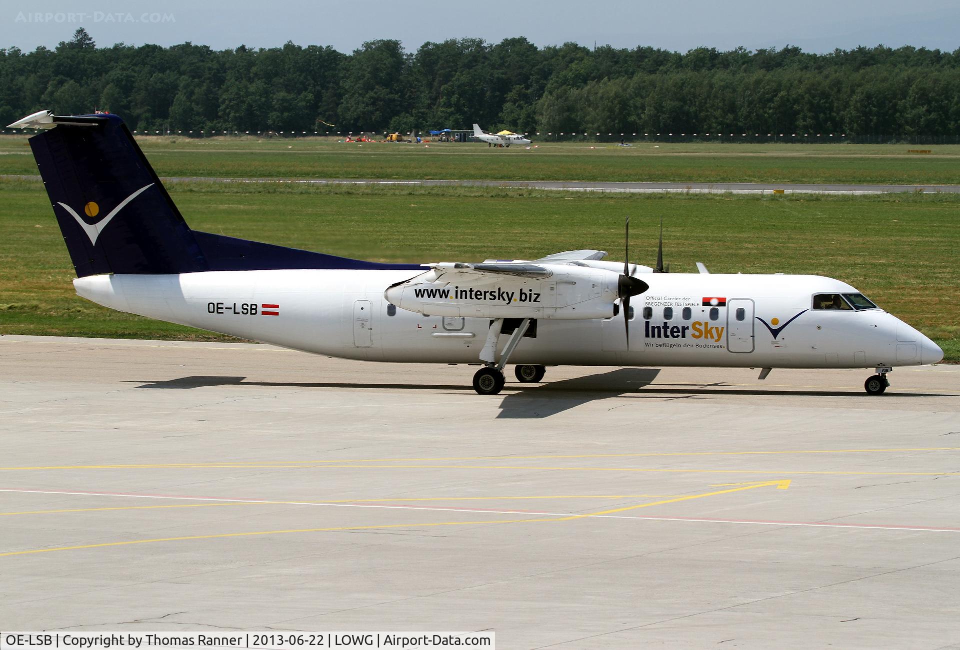 OE-LSB, 1998 De Havilland Canada DHC-8-314Q Dash 8 C/N 525, Intersky DHC-8