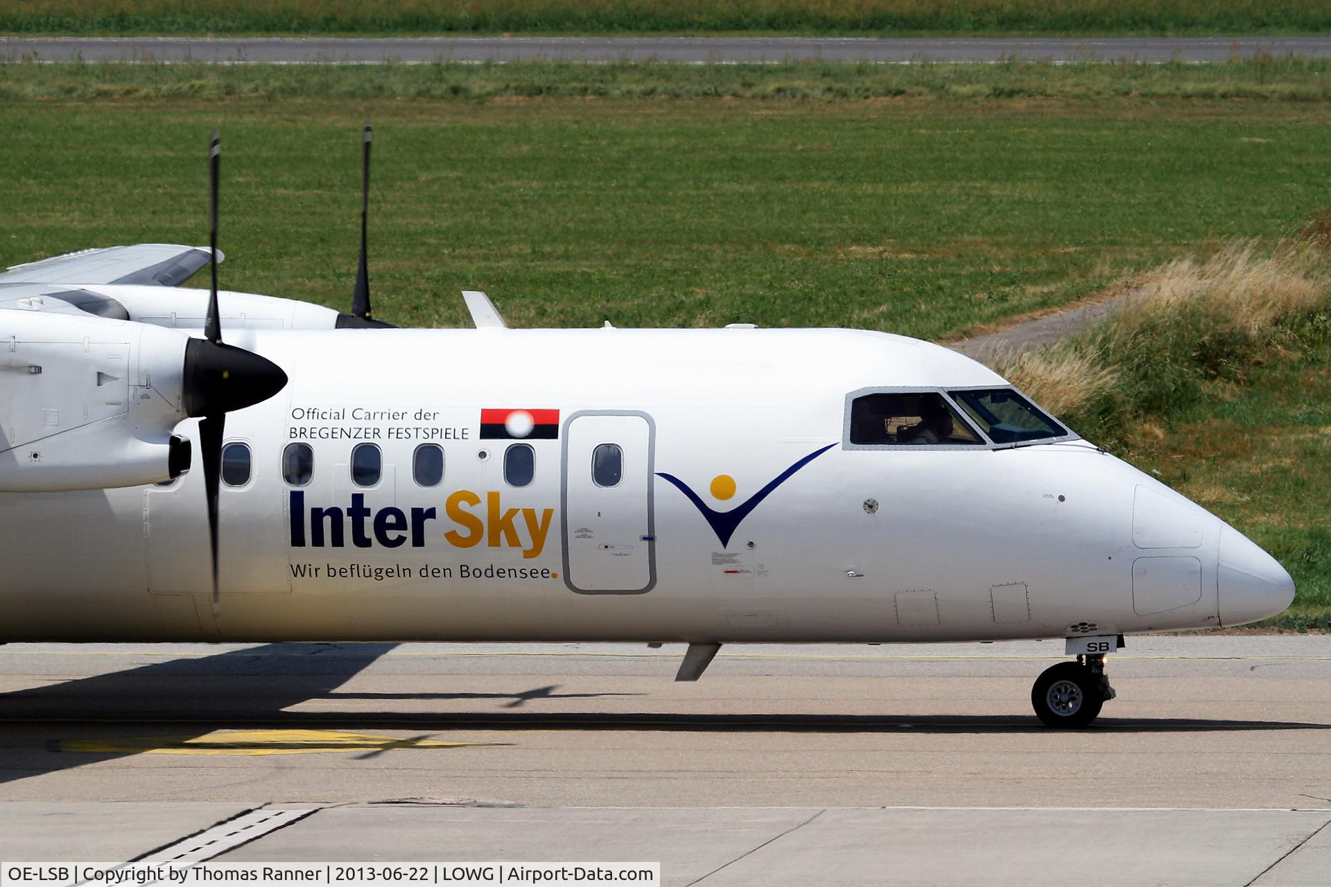 OE-LSB, 1998 De Havilland Canada DHC-8-314Q Dash 8 C/N 525, Intersky DHC-8