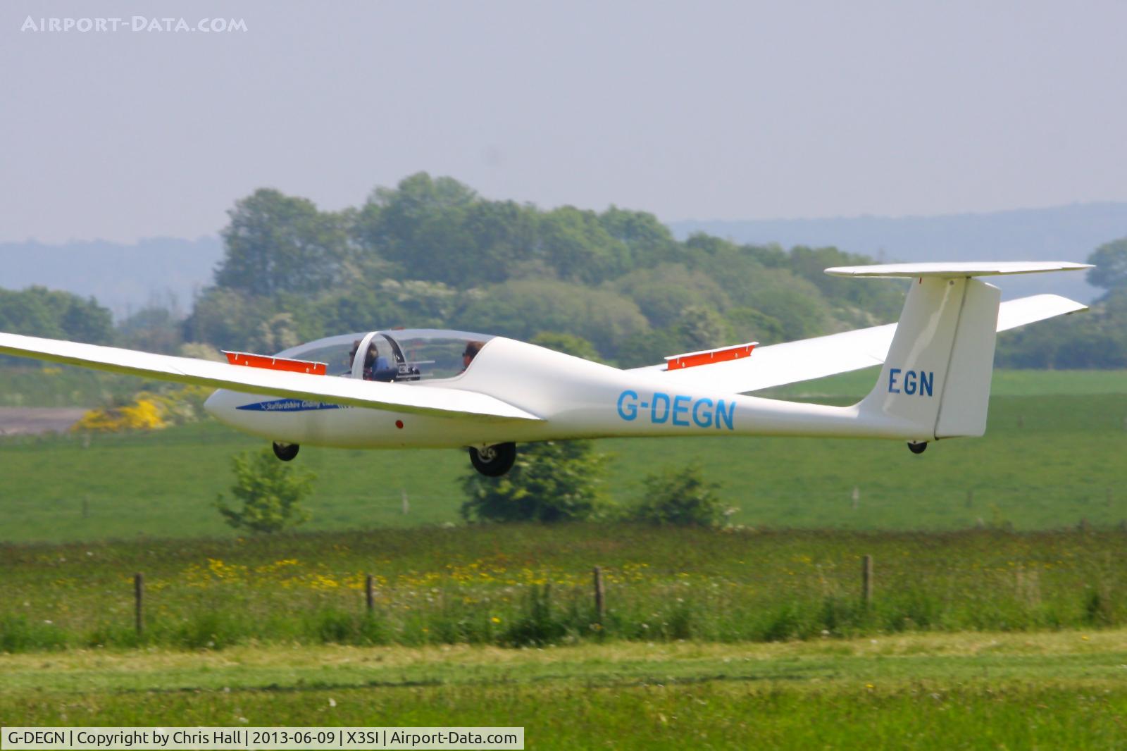 G-DEGN, 1980 Grob G-103 Twin Astir II C/N 3542, Staffordshire Gliding Club, Seighford Airfield