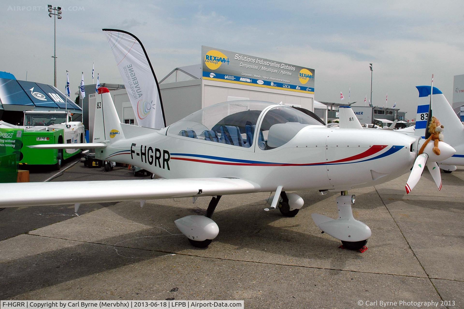 F-HGRR, Issoire APM 40 Simba C/N 03, Part of the 2013 Paris Air Show Static Display.
