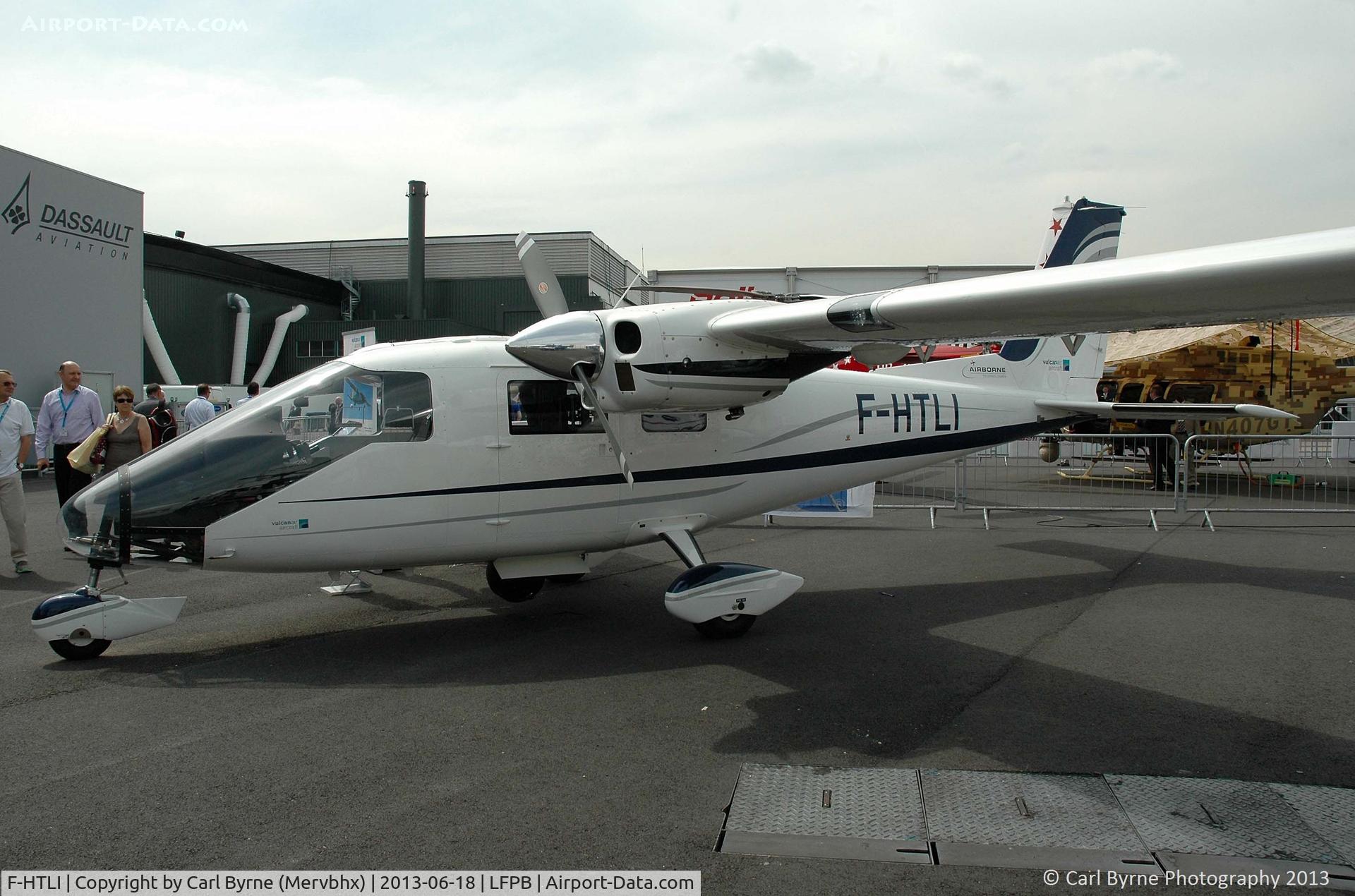 F-HTLI, Vulcanair P-68 Observer 2 C/N 473-37/OB2, Part of the 2013 Paris Air Show Static Display.