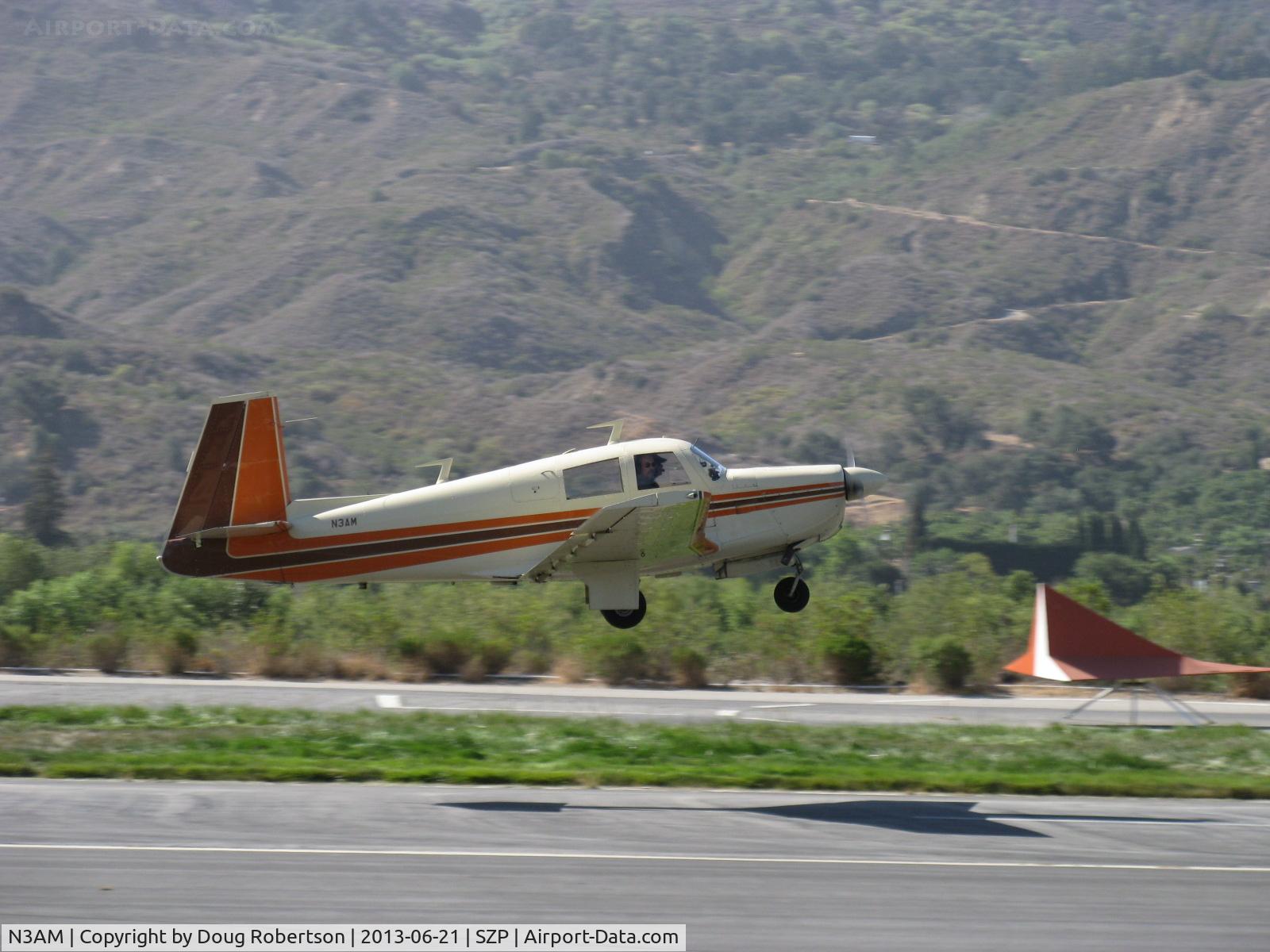 N3AM, 1966 Mooney M20E C/N 1013, 1966 Mooney M20E SUPER 21, Lycoming IO-360-A1A 200 Hp, takeoff climb Rwy 22