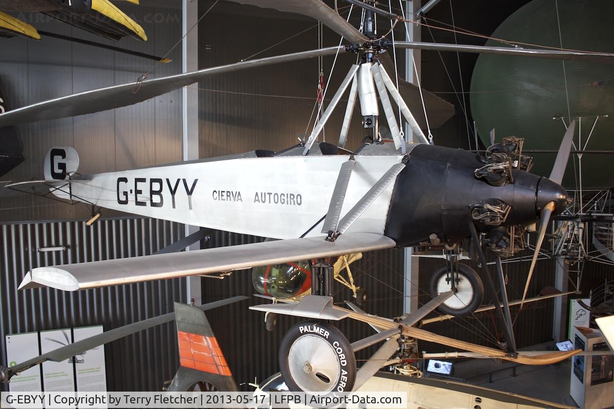 G-EBYY, 1928 Avro Cierva C-8L Mk2 C/N Not found G-EBYY, Exibited at the AIR & SPACE MUSEUM , Le Bourget , Paris