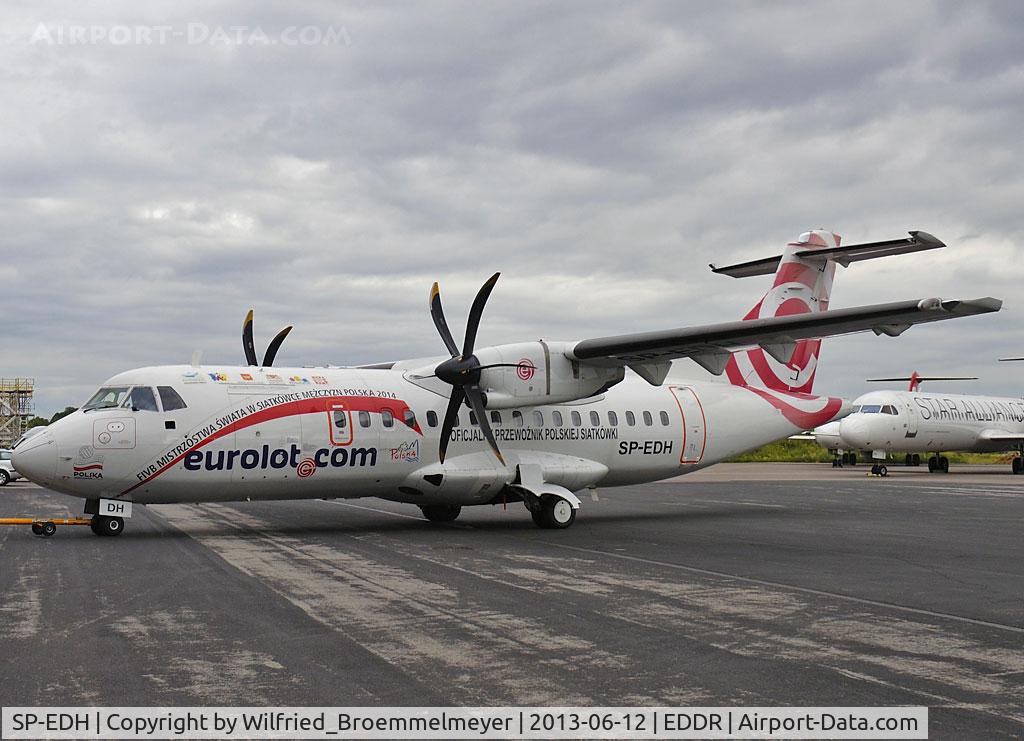 SP-EDH, 1999 ATR 42-500 C/N 602, After Test Flight back at OLT Express Germany Technik / Contact Air Technik - SCN.