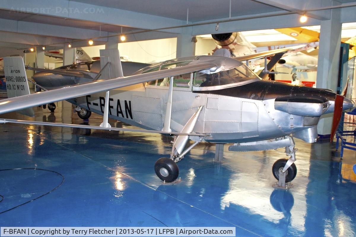 F-BFAN, Hurel-Dubois HD.10 C/N 01, Exibited at the AIR & SPACE MUSEUM , Le Bourget , Paris