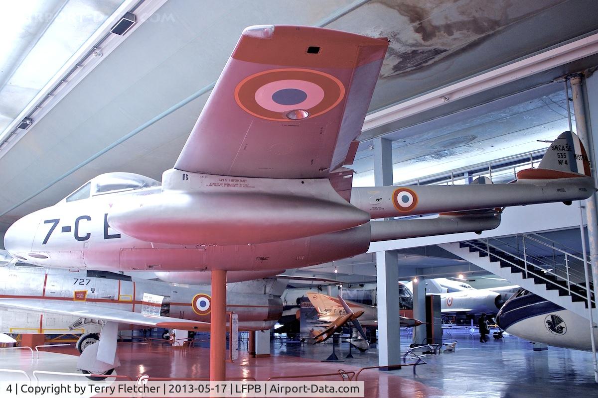 4, Sud-Est SE-535 Mistral C/N 4, Exibited at the AIR & SPACE MUSEUM , Le Bourget , Paris