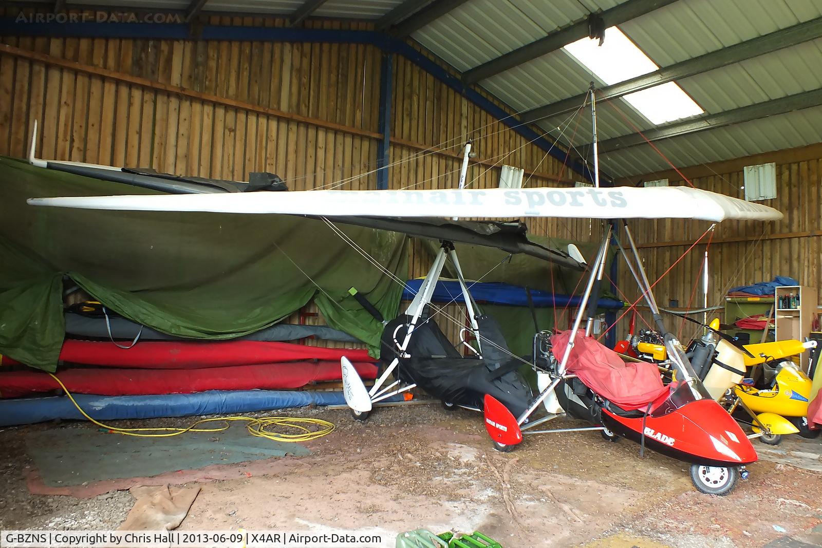G-BZNS, 2001 Mainair Blade 582 C/N 1263-1000-7-W1057, at Arclid Airfield, nr Sandbach, Cheshire
