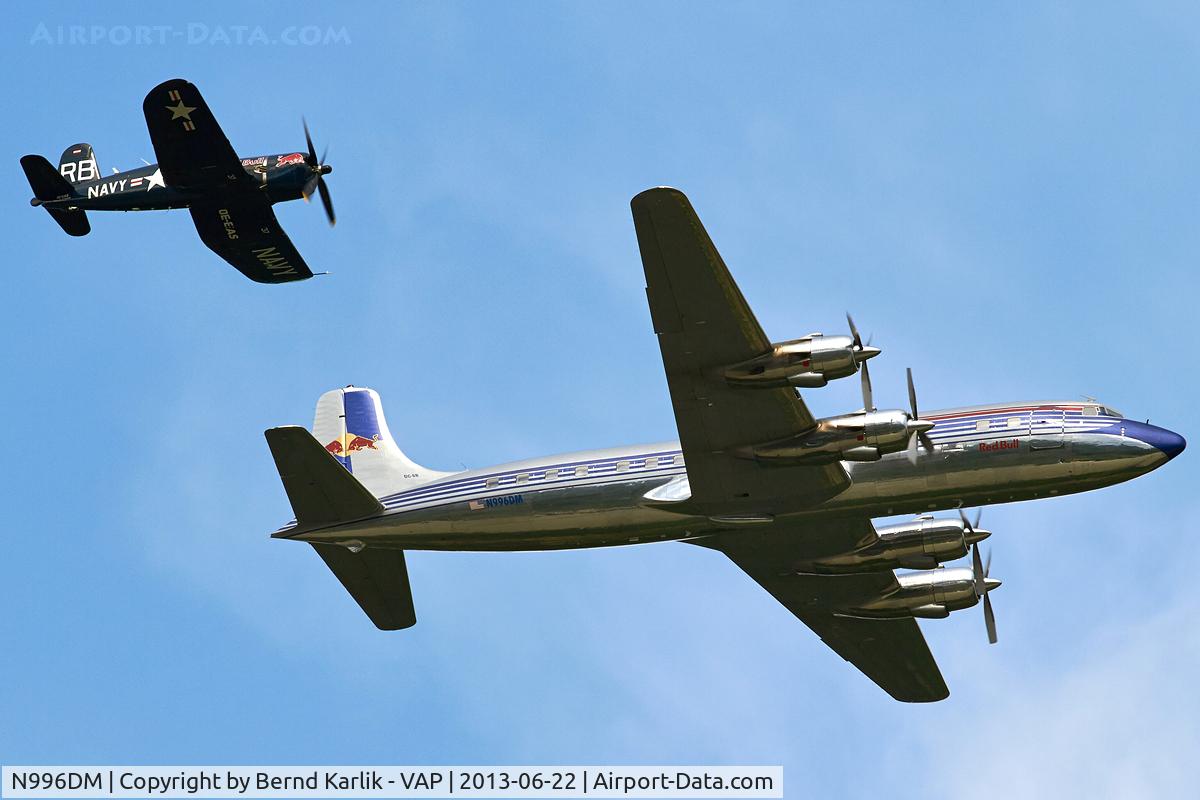 N996DM, 1958 Douglas DC-6B C/N 45563, Over Spitz an der Donau