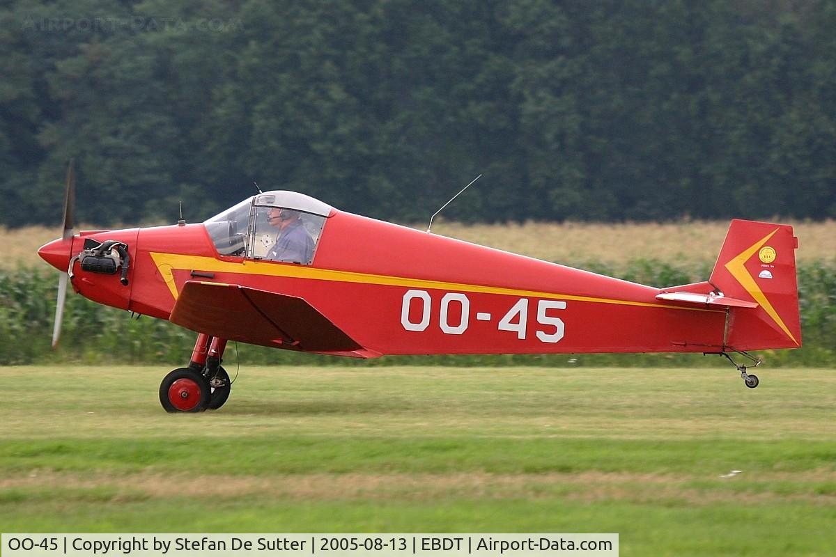 OO-45, 1966 Jodel D-9 Bebe C/N 629, @Schaffen