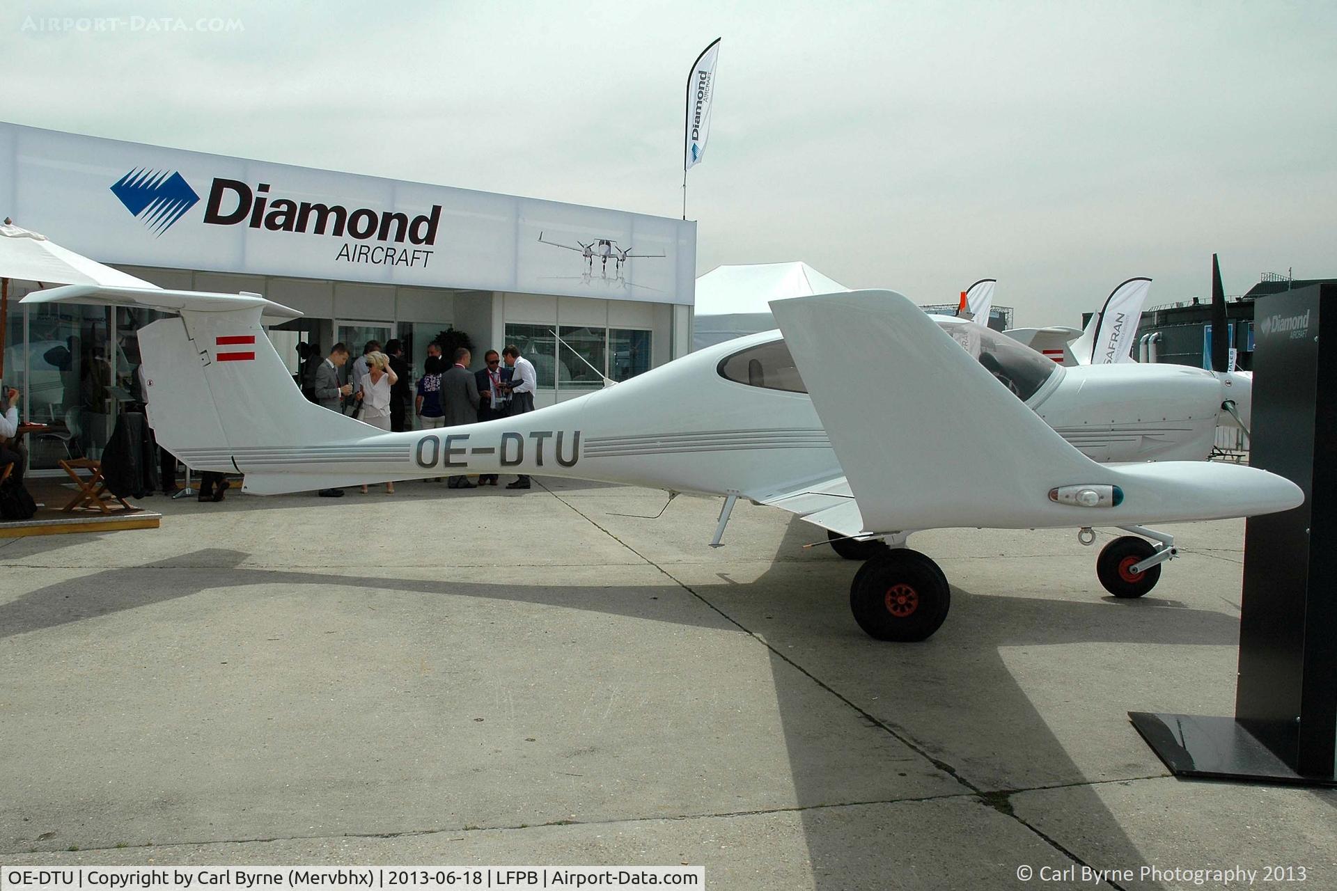 OE-DTU, Diamond DA-40NG Diamond Star C/N 40.N039, Part of the 2013 Paris Air Show Static Display.