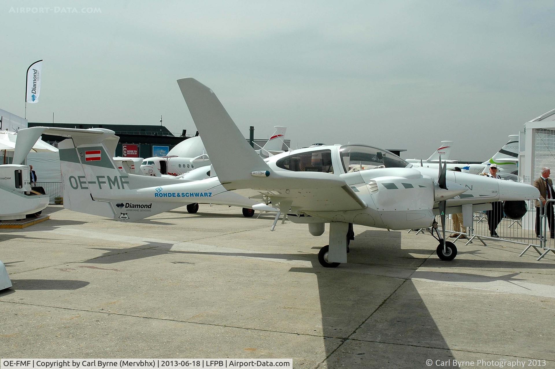 OE-FMF, Diamond DA-42 MPP Guardian Twin Star C/N 42.MN002, Part of the 2013 Paris Air Show Static Display.