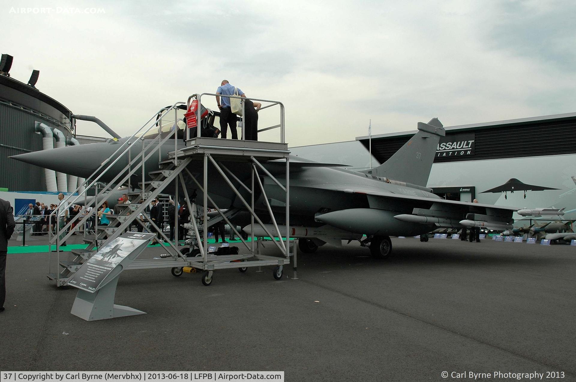 37, 2012 Dassault Rafale M C/N 37, Part of the 2013 Paris Air Show Static Display.