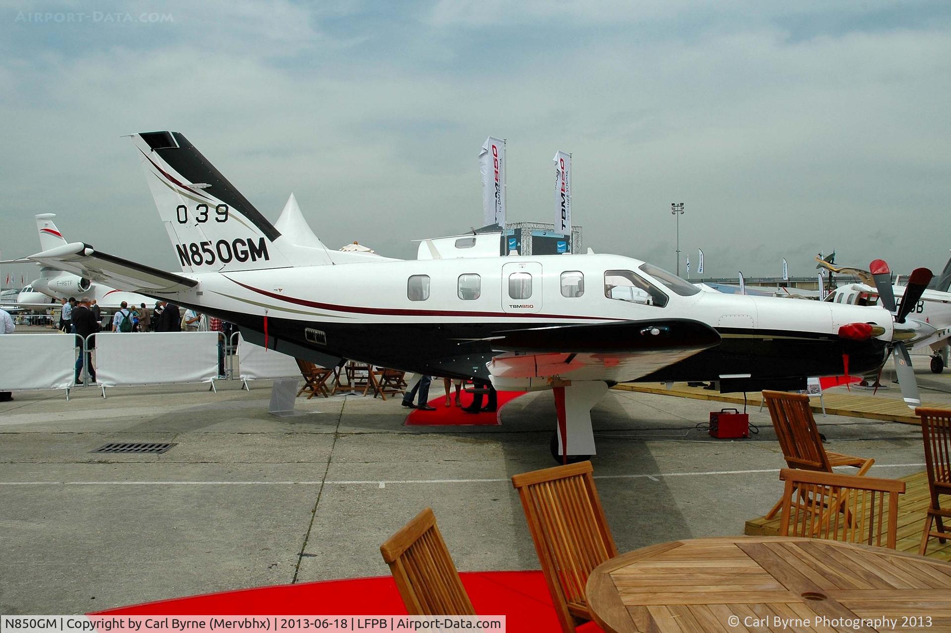 N850GM, Socata TBM-700 C/N 535, Part of the 2013 Paris Air Show Static Display.