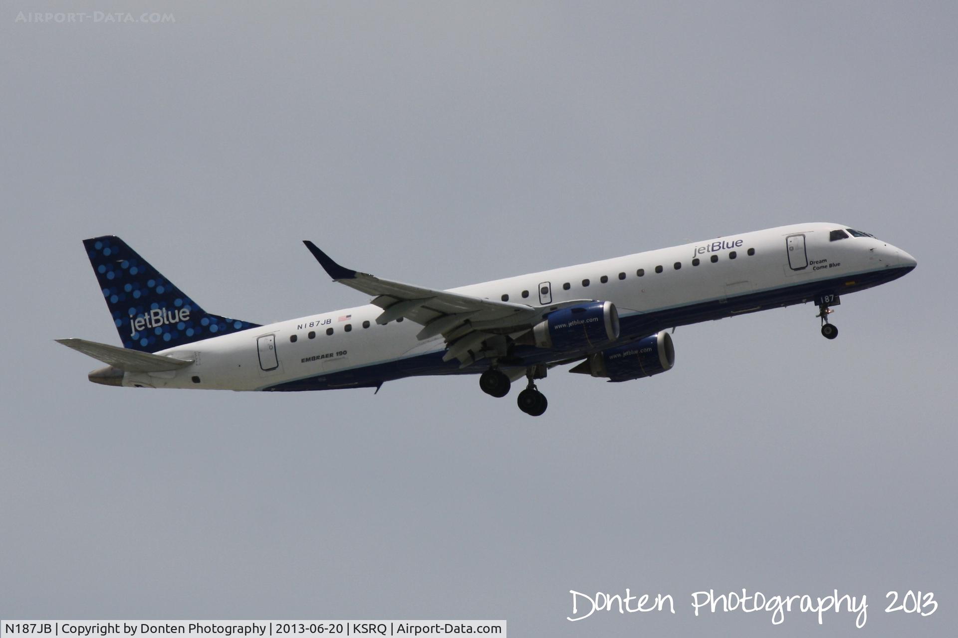 N187JB, 2005 Embraer 190AR (ERJ-190-100IGW) C/N 19000009, JetBlue Flight 741 (N187JB) 