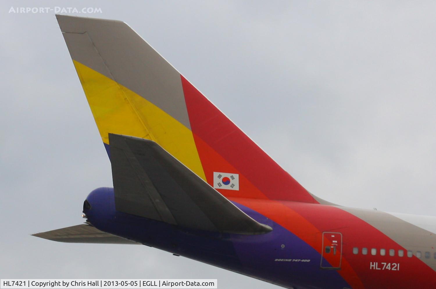 HL7421, 1996 Boeing 747-48EM C/N 25784, Asiana Airlines