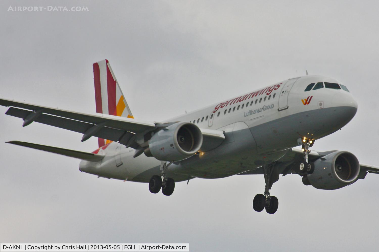 D-AKNL, 1999 Airbus A319-112 C/N 1084, Germanwings