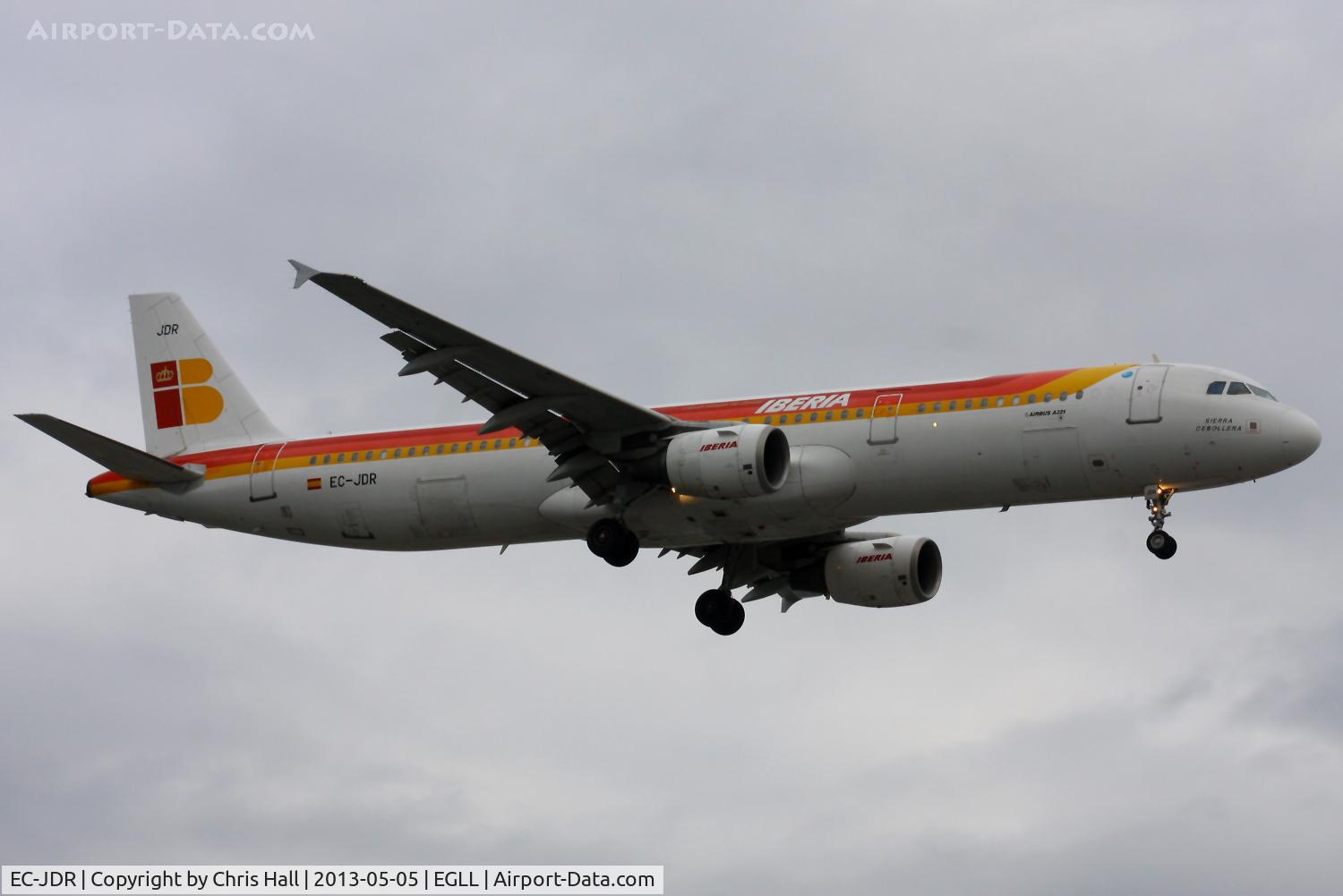 EC-JDR, 2005 Airbus A321-211 C/N 2488, Iberia
