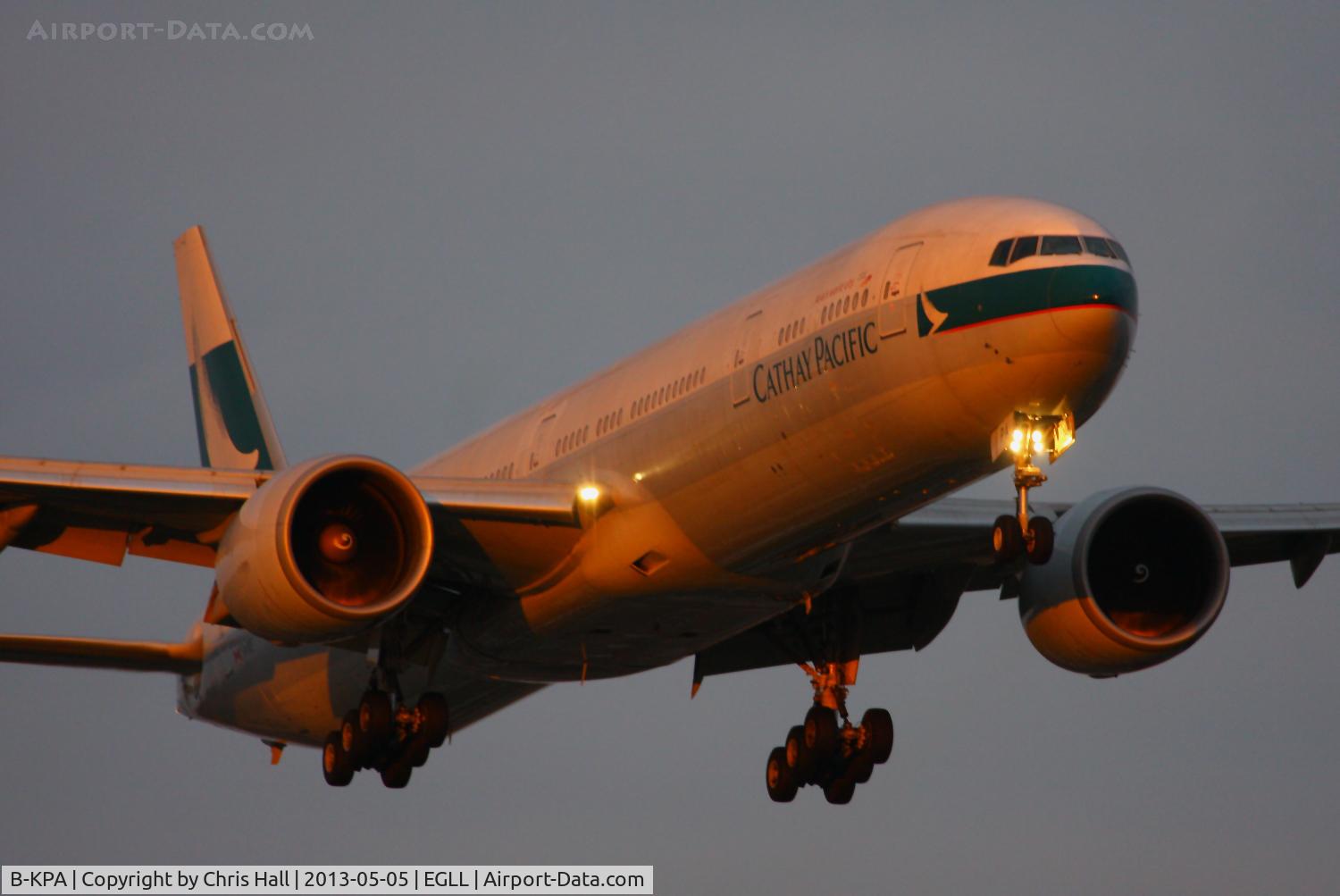 B-KPA, 2007 Boeing 777-367/ER C/N 36154, Cathay Pacific