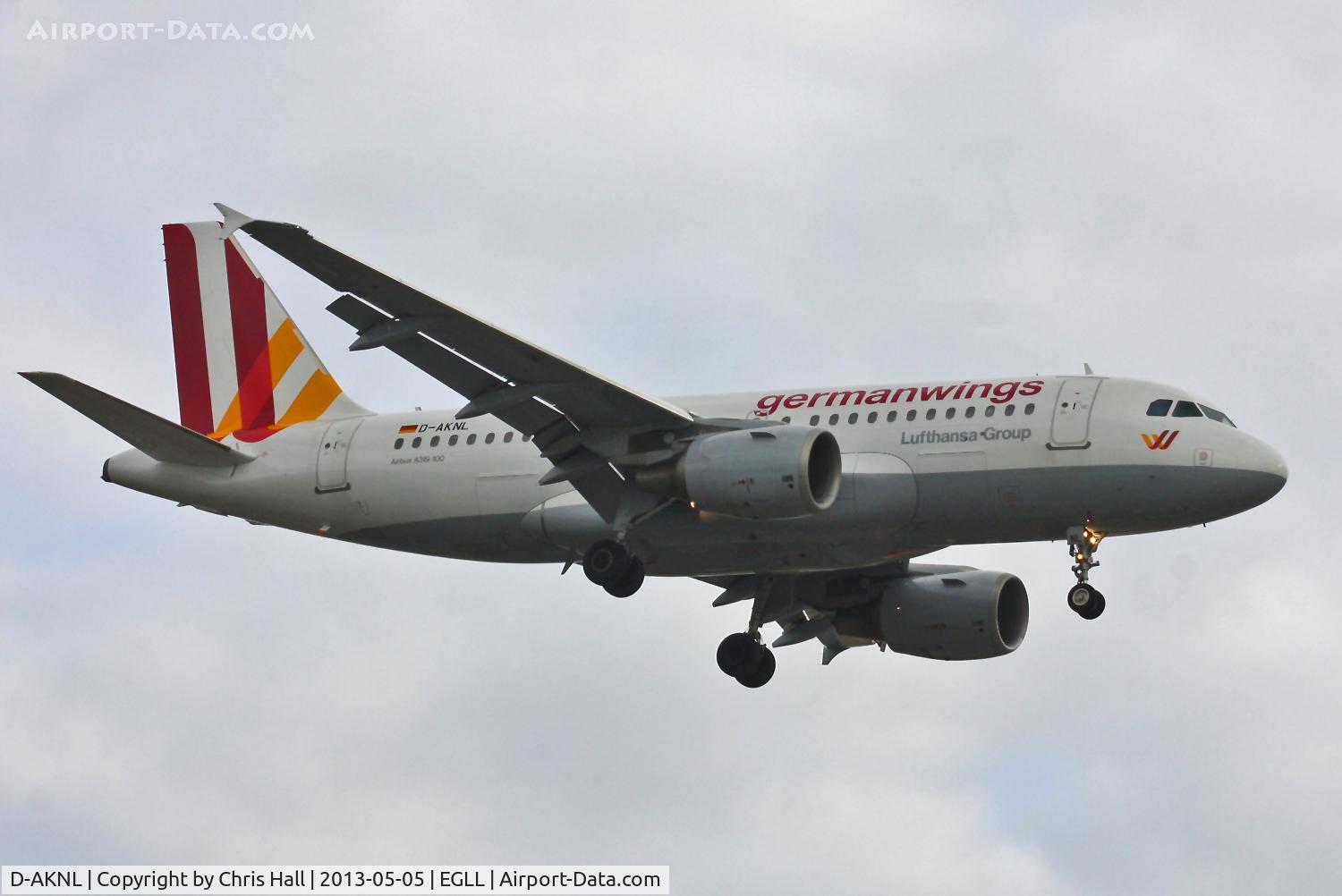 D-AKNL, 1999 Airbus A319-112 C/N 1084, Germanwings