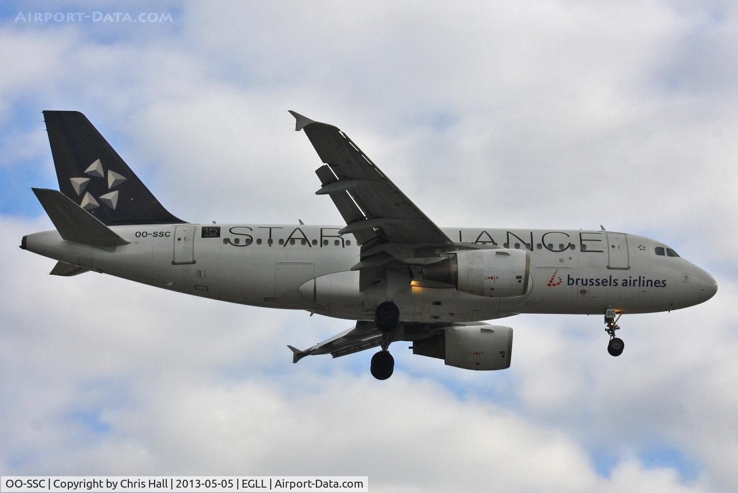 OO-SSC, 1999 Airbus A319-112 C/N 1086, Brussels Airlines