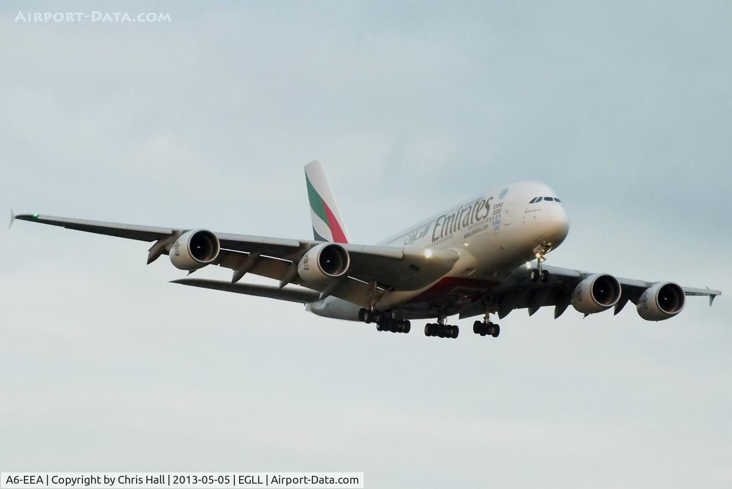 A6-EEA, 2012 Airbus A380-861 C/N 108, Emirates