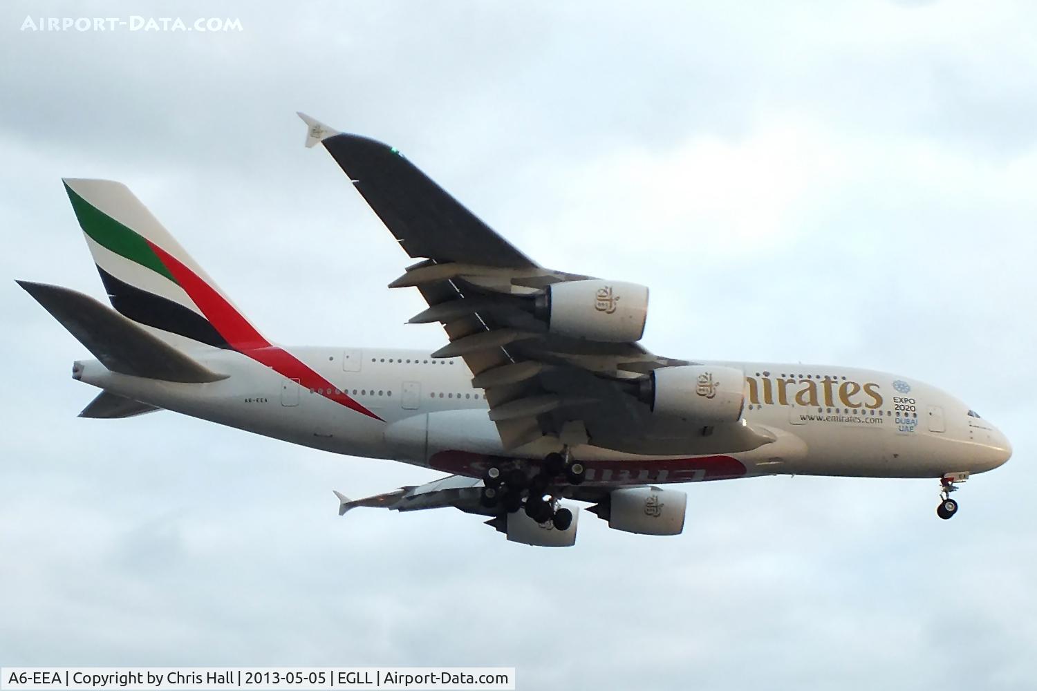 A6-EEA, 2012 Airbus A380-861 C/N 108, Emirates