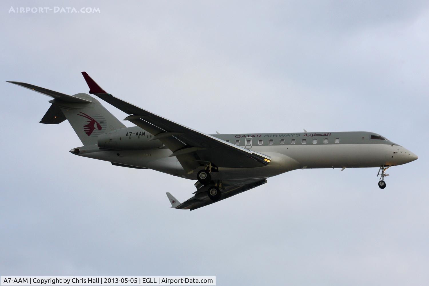 A7-AAM, 2003 Bombardier BD-700-1A10 Global Express C/N 9126, Qatar Amiri Flight