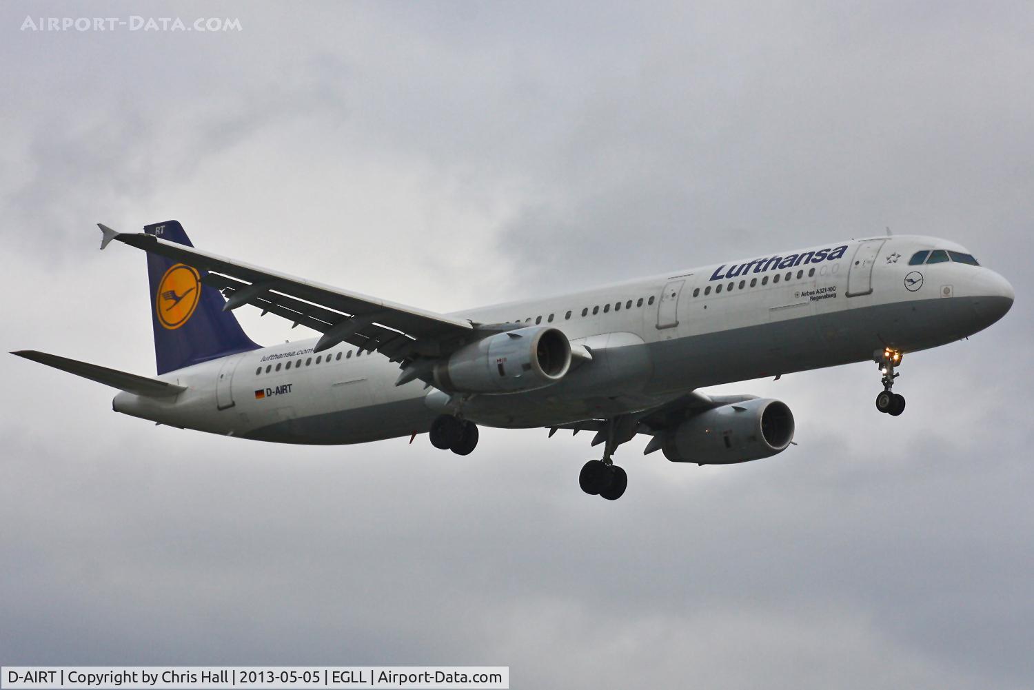 D-AIRT, 1997 Airbus A321-131 C/N 0652, Lufthansa
