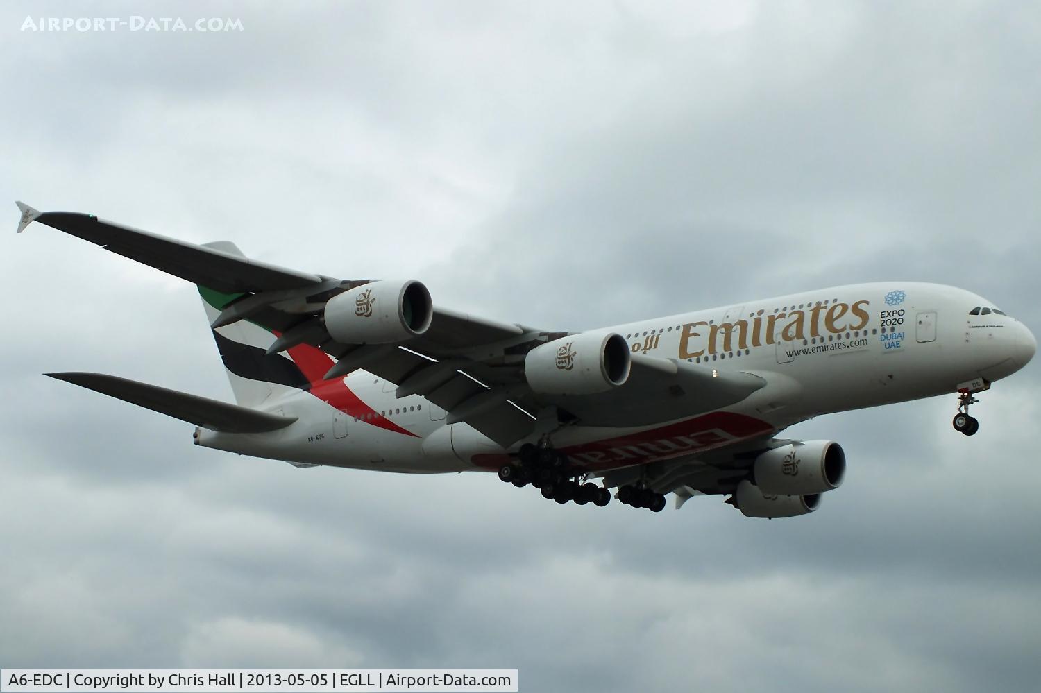 A6-EDC, 2008 Airbus A380-861 C/N 016, Emirates