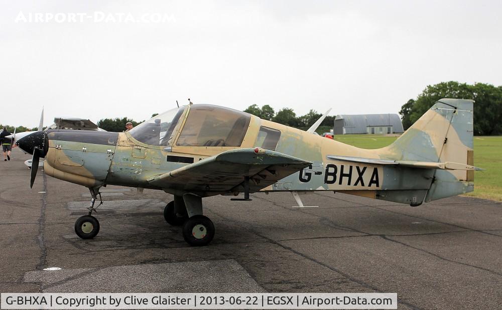 G-BHXA, 1980 Scottish Aviation Bulldog Series 120 Model 1210 C/N BH120/407, Ex: G-BHXB > Botswana DF OD-1 > G-BHXA - Originally owned to British Aerospace Aircraft Group in June 1980 and currently with, Air Plan Flight Equipment Ltd since March 2000