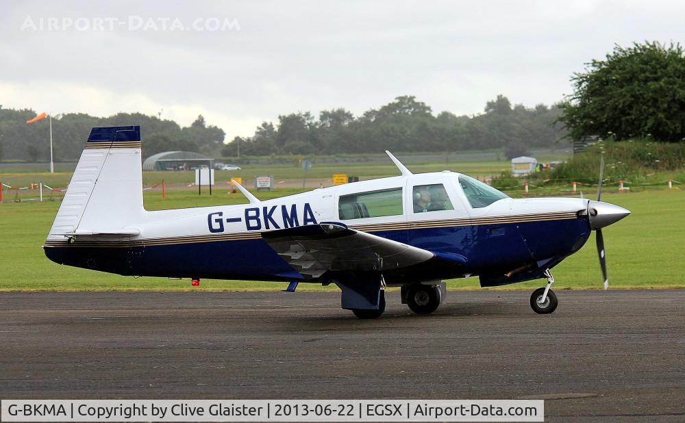 G-BKMA, 1982 Mooney M20J 201 C/N 24-1316, Ex: N1170N > G-BKMA - Executive Air Engineering Ltd in December 1982 and currently owned to and a trustee of, Foxtrot Whisky Aviation since June 1992