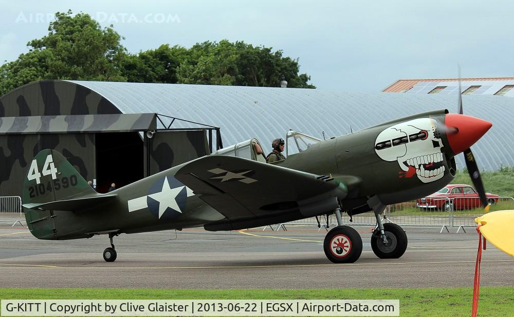G-KITT, 1943 Curtiss P-40M Warhawk C/N 27490, Ex: 43-5802 > RCAF 840 > N1233N > N1009N(2) > F-AZPJ > G-KITT - Originally owned to, Patina Ltd in March 1998 and currently in private hands since, January 2006