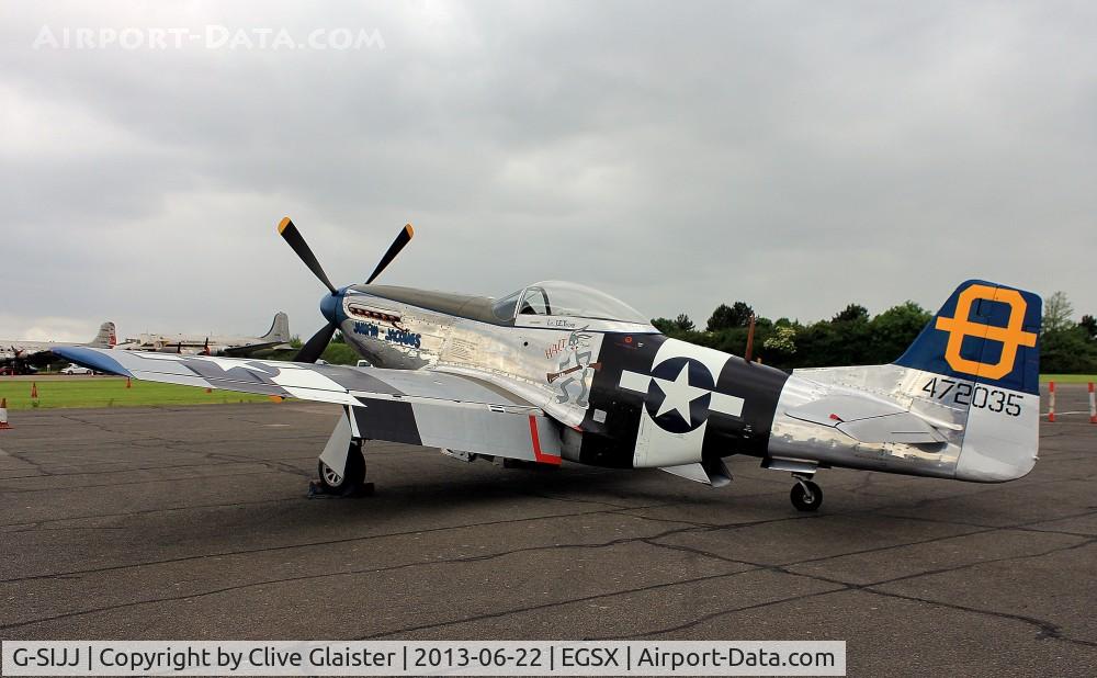 G-SIJJ, 1944 North American P-51D Mustang C/N 122-31894 (44-72035), Ex: HK-2812X > N5411V > 44-72035 > HK-2812P > (N5306M) > F-AZMU > G-SIJJ - Originally and currently in private hands in March 2003