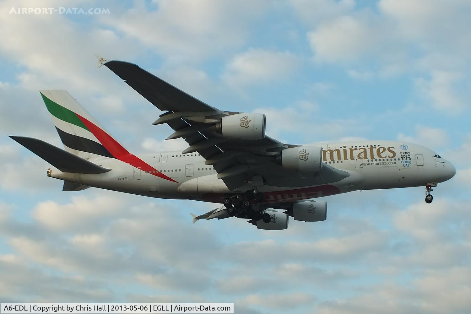 A6-EDL, 2010 Airbus A380-861 C/N 046, Emirates