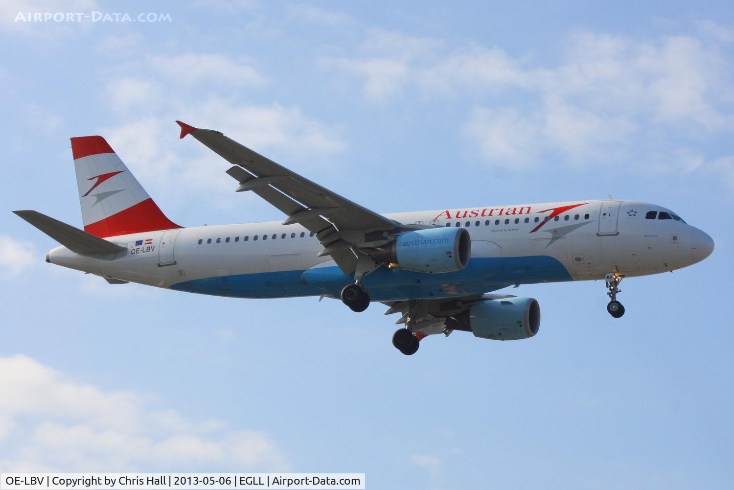 OE-LBV, 2000 Airbus A320-214 C/N 1385, Austrian Airlines