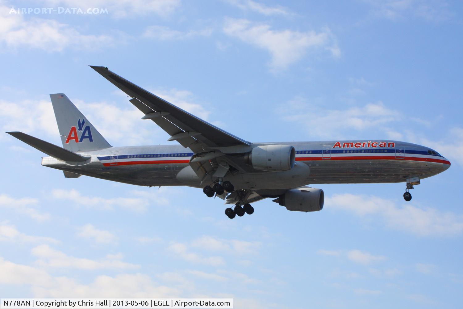 N778AN, 1999 Boeing 777-223 C/N 29587, American Airlines